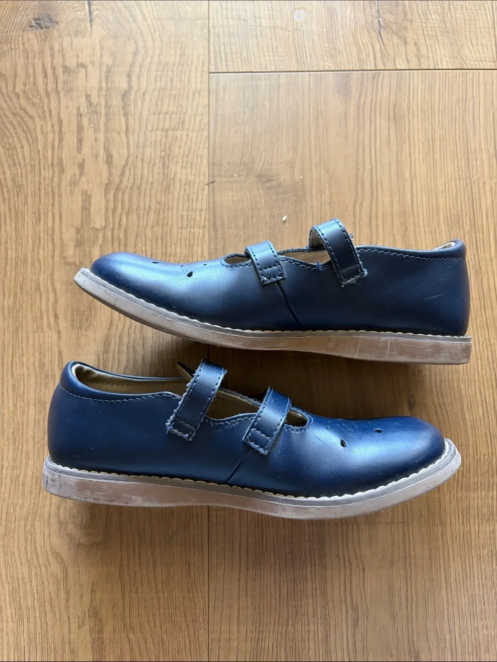 FootMates Navy Double-Strap Mary Jane Shoes for Kids